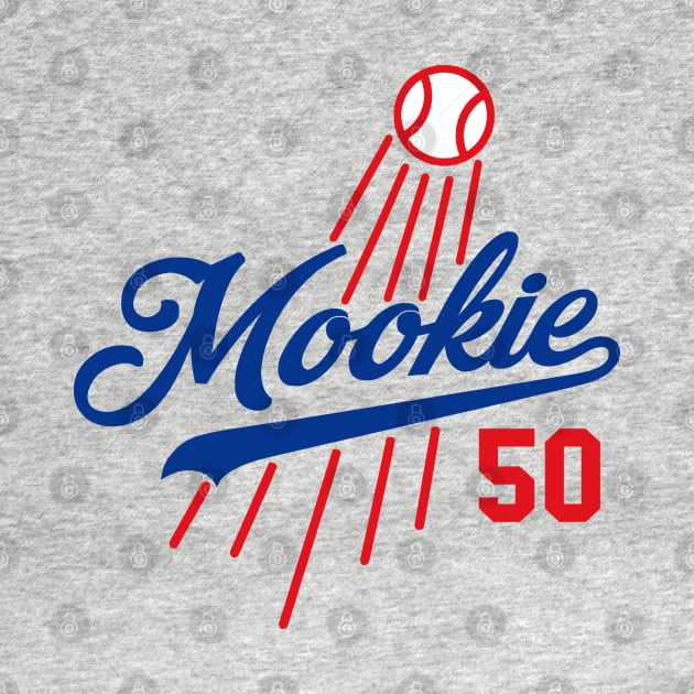 Mookie 50, Los Angeles Baseball design by FanSwagUnltd